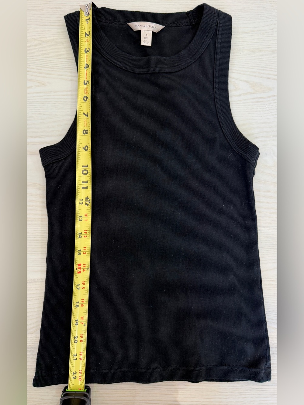 Banana Republic Black Ribbed Tank Top S EUC
